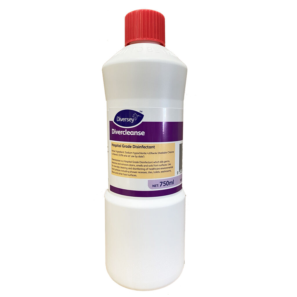 Divercleanse 12x0.75L - Hospital Grade Disinfectant